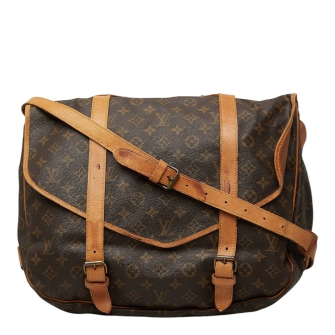 Louis Vuitton Monogram Saumur 35 Crossbody Shoulder Bag M42254 Brown Leather Women's LOUIS VUITTON: --- Catalog ---Category: SizeSize (HxWxD): 28cm x 35cm x 24cm / 11.02'' x 13.77'' x 9.44''Category: DesignType: Shoulder bagColor: BrownGender: WomenMaterial: PVC , Leather Category: GeneralMPN: M4225