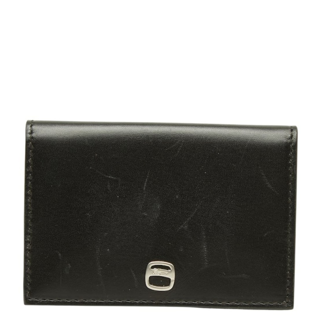 Salvatore Ferragamo Logo Wallet/Coin Purse, Black Leather, Women's: --- Catalog ---Category: SizeSize (HxWxD): 6.5cm x 9.5cm x 1cm / 2.55'' x 3.74'' x 0.39''Category: DesignType: Coin purse/coin caseColor: BlackGender: WomenMaterial: Leather Category: GeneralBrand: Sa