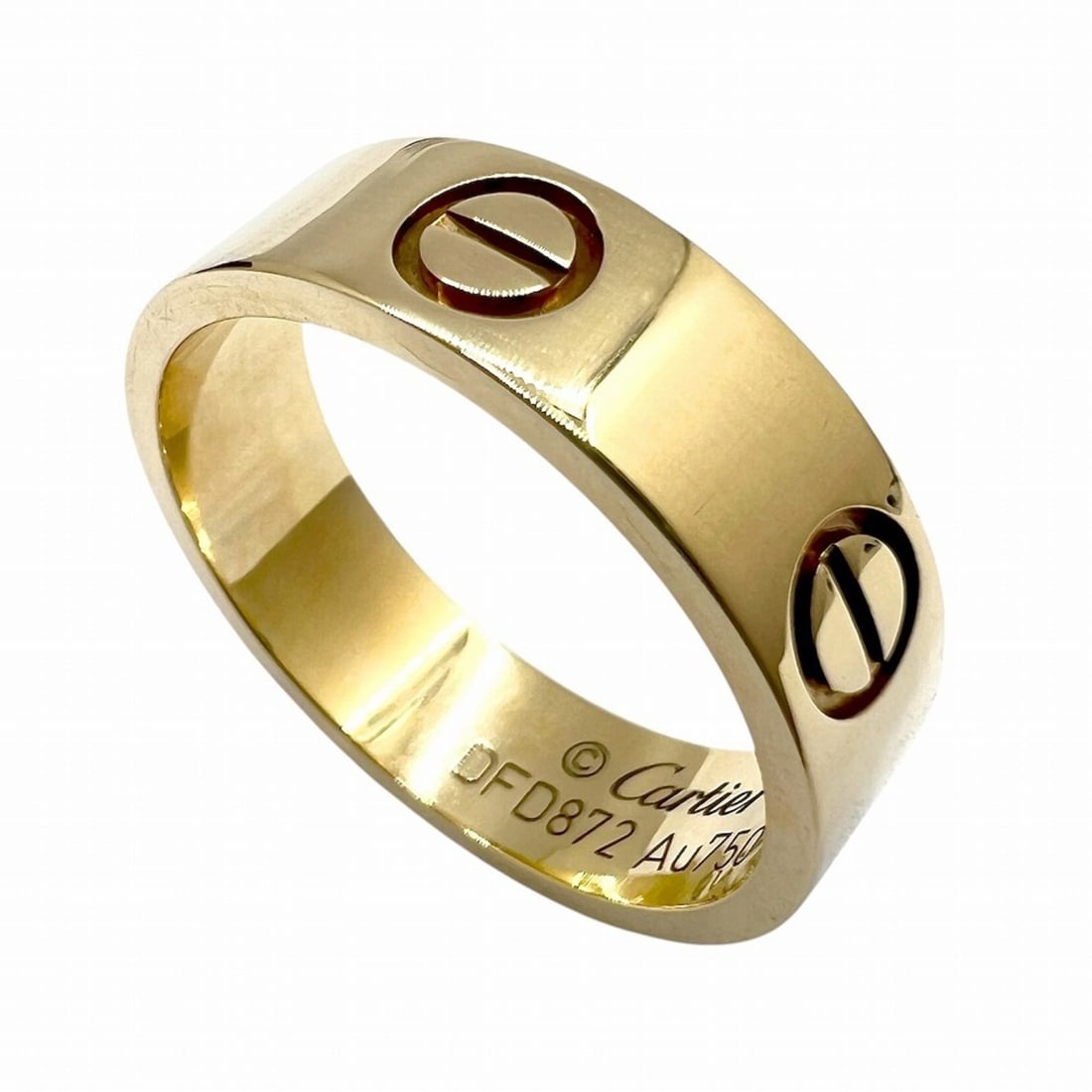 Cartier Love Ring K18YG #53 5.8g Au750 18 Women's Men's: --- Catalog ---Category: SizeUS Size: 6.5Brand Size: 53Category: DesignType: Band ringColor: Yellow goldStone: No StoneGender: WomenMaterial: Yellow gold (18K)Category: GeneralLine: LoveBrand: Cartier