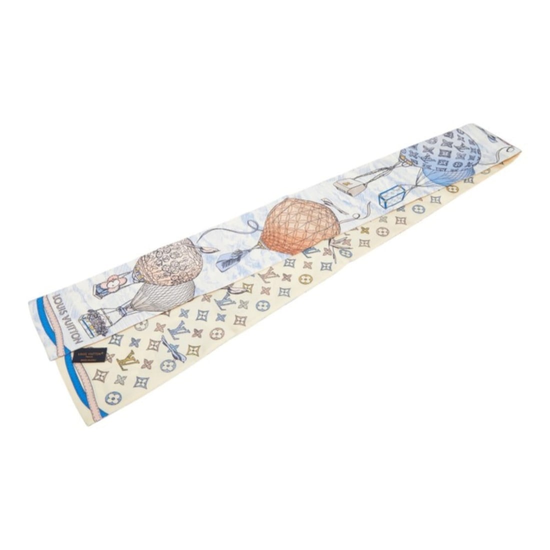 Louis Vuitton Bandeau Up and Away Scarf Muffler, Multicolor Silk, Women's LOUIS VUITTON: --- Catalog ---Category: SizeSize (LxW): 1.19m x 8.19cm / 46.85'' x 3.22''Category: DesignType: ScarfColor: Multi-colorGender: WomenMaterial: Silk Category: GeneralBrand: Louis Vuitton--- Item List