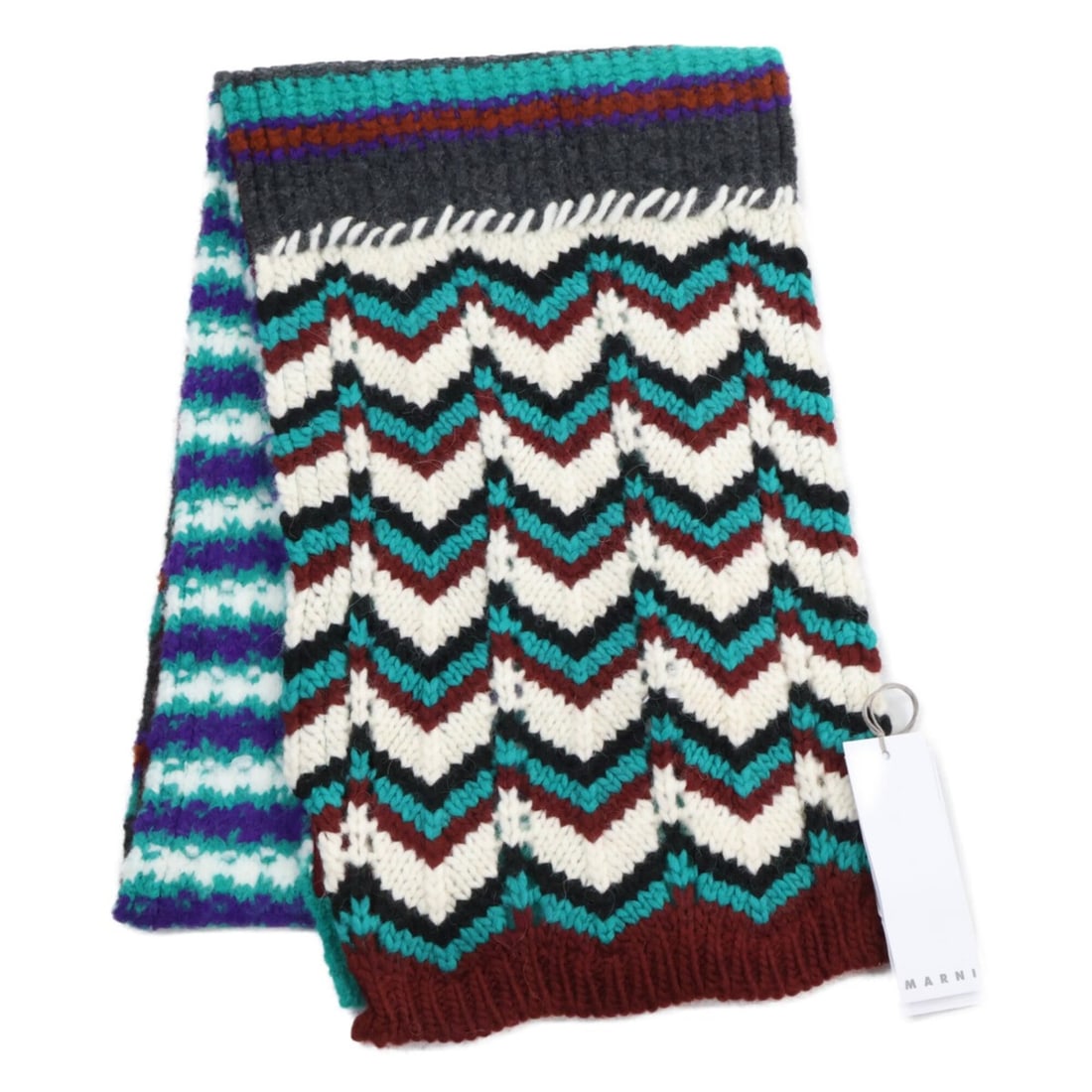 MARNI SCZC0027Q0 UFW031 KNIT PATCHWORK Knit Stole Scarf Green Multicolor Women's: --- Catalog ---Category: SizeSize (LxW): 2.25m x 33cm / 88.97'' x 12.99''Category: DesignType: StoleColor: Green, Multi-colorGender: WomenCategory: GeneralBrand: Marni--- Item List ---Section: Conditi