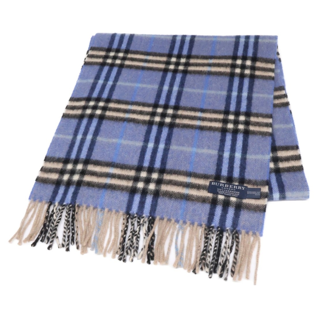 BURBERRY Vintage Check Cashmere Stole/Scarf, Blue, Women's: --- Catalog ---Category: SizeSize (LxW): 1.53m x 32cm / 60.23'' x 12.59''Category: DesignType: StoleColor: BlueGender: WomenMaterial: Cashmere Category: GeneralBrand: Burberry--- Item List ---Section: