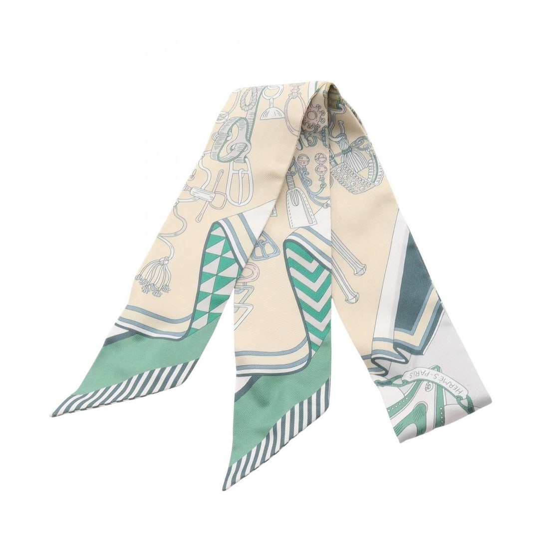 Hermes Twilly BOUQUETS SELLIER Scarf/Muffler, Silk, Women's, Beige/Green/Multicolor: --- Catalog ---Category: SizeSize (LxW): 85cm x 5cm / 33.46'' x 1.96''Category: DesignType: ScarfColor: Beige, Green, Multi-colorGender: WomenMaterial: Silk Category: GeneralBrand: Hermes--- Item List