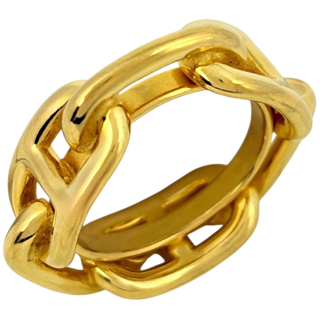 Hermes HERMES Lugate Scarf Ring Chaine d'Ancre GP Gold Women's: --- Catalog ---Category: DesignType: Scarf ringColor: GoldGender: WomenCategory: GeneralBrand: Hermes--- Item List ---Section: ConditionRanking: Rank B Used - Traces of usage, damages / dirt can be se