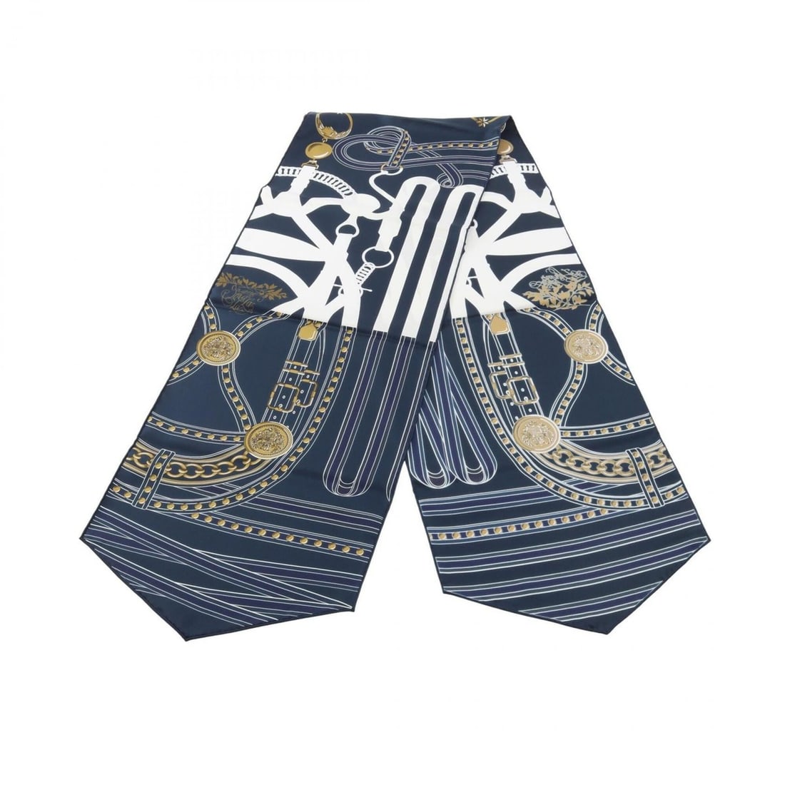 Hermes GRAND TRALALA Maxi Twilly Scarf/Muffler, Silk, Women's, Navy/Multicolor: --- Catalog ---Category: SizeSize (LxW): 1.78m x 30cm / 70.07'' x 11.81''Category: DesignType: ScarfColor: Multi-color, NavyGender: WomenMaterial: Silk Category: GeneralBrand: Hermes--- Item List ---S