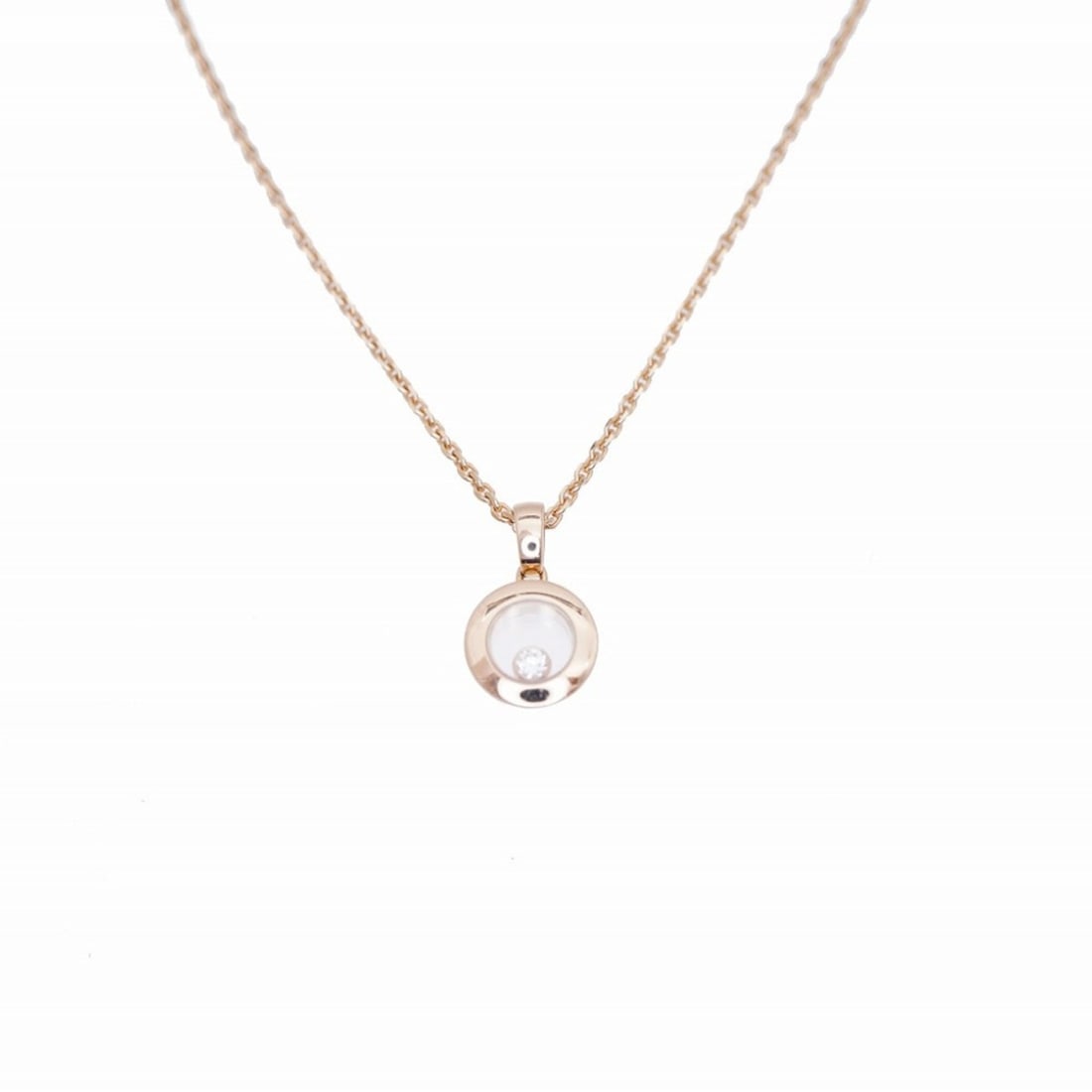 Chopard Happy Diamonds Icon 750PG Necklace 18K Pink Gold Diamond 79A017 Jewelry 1584Chopard: --- Catalog ---Category: SizeNeck Circumference: 41 cm / 16.14''Category: DesignColor: Pink goldGender: WomenMaterial: Pink gold (18K)Necklace Type: NecklaceCategory: GeneralBrand: ChopardCountry of O