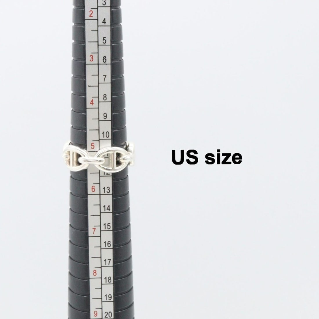 Hermes HERMES Enchainée PM Ring, Jewelry, Sterling Silver 925, Women's, Tone: --- Catalog ---Category: SizeJP Size: 9.5US Size: 5Category: DesignType: Band ringColor: SilverGender: WomenMaterial: Silver 925Category: GeneralBrand: Hermes--- Item List ---Section: ConditionRanking