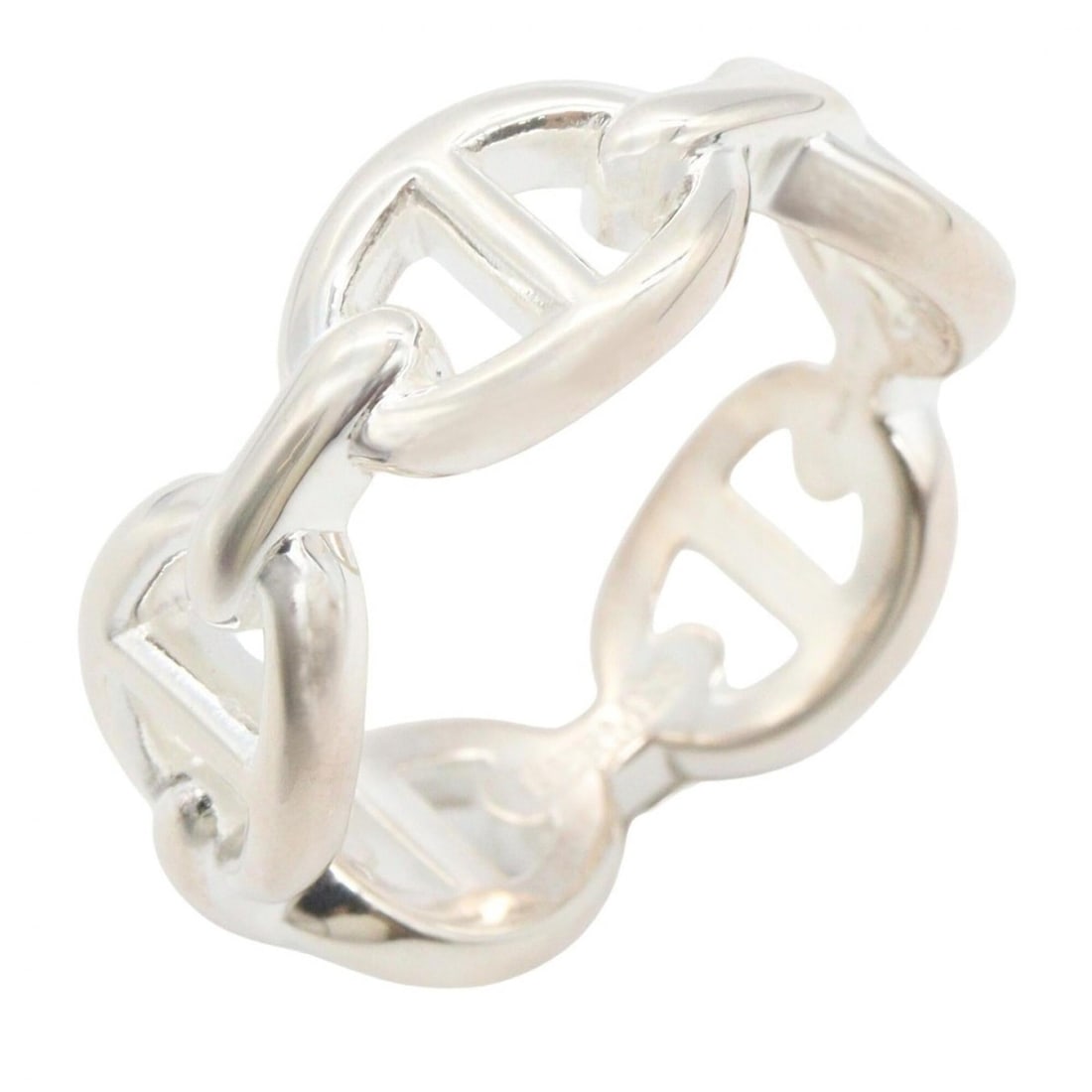 Hermes HERMES Enchainée PM Ring - Ring/Finger Jewelry Sterling Silver 925 Women's Tone: --- Catalog ---Category: SizeJP Size: 11US Size: 6Category: DesignType: Band ringColor: SilverGender: WomenMaterial: Silver 925Category: GeneralBrand: Hermes--- Item List ---Section: ConditionRanking: