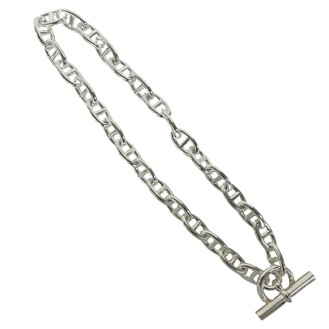 HERMES Chaine d'Ancre GM 29-link necklace, sterling silver (925), accessory, jewelry, silver, item: --- Catalog ---Category: SizeNeck Circumference: 43.3 cm / 17.04''Category: DesignColor: SilverGender: WomenMaterial: Silver 925Necklace Type: NecklaceCategory: GeneralBrand: Hermes--- Item List ---Se