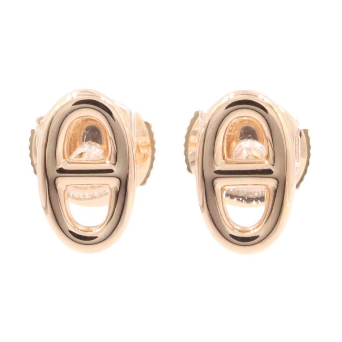 Hermes Farandole Earrings, 18KPG (Pink Gold), Women's Jewelry, Gold Tone: --- Catalog ---Category: SizeSize (HxWxD): 9.50mm x 5.50mm / 0.37'' x 0.22''Category: DesignType: Stud earringsColor: GoldGender: WomenMaterial: Pink gold (18K)Category: GeneralBrand: Hermes--- Item L