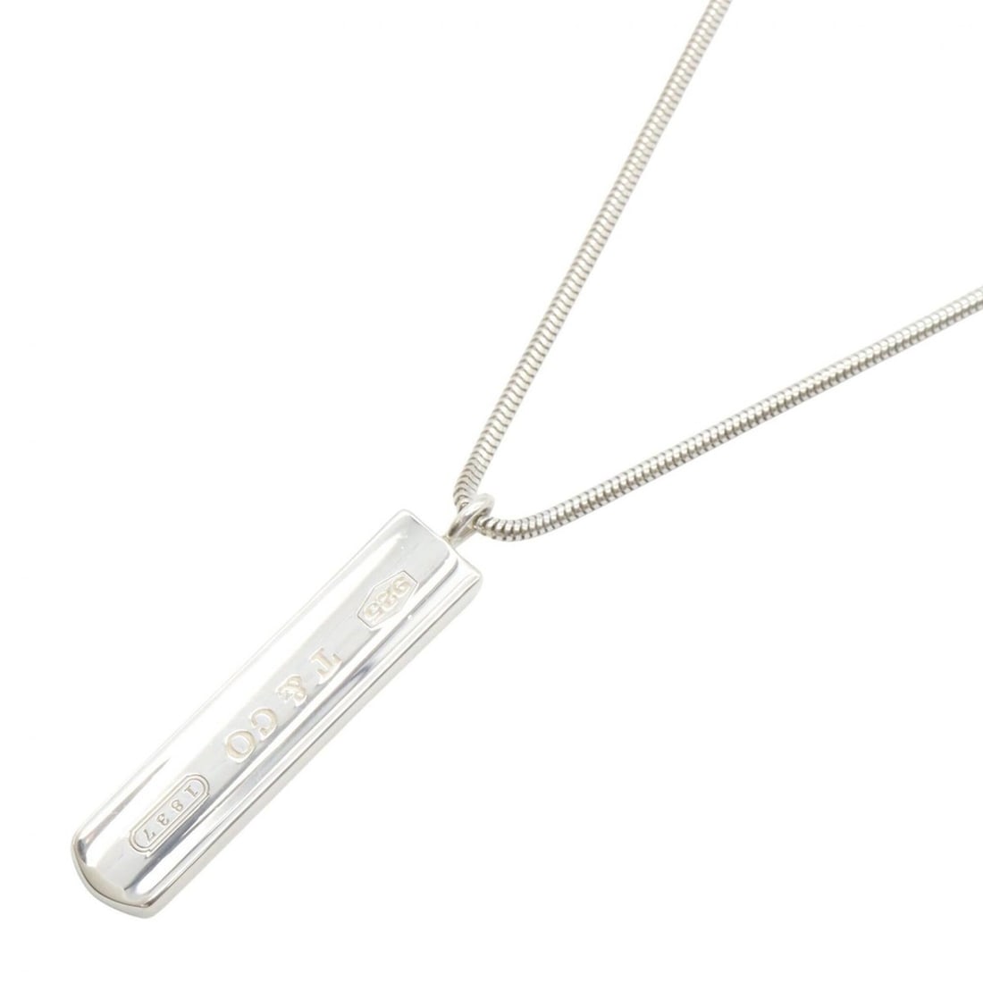 Tiffany & Co. Flober Necklace, Sterling Silver 925, Tone, Jewelry. Suitable for Men and Women.: --- Catalog ---Category: SizePendant Size: 40mm x 8mm / 1.57'' x 0.31''Neck Circumference: 45.5 cm / 17.91''Category: DesignColor: SilverGender: Men,WomenMaterial: Silver 925Necklace Type: NecklaceCat