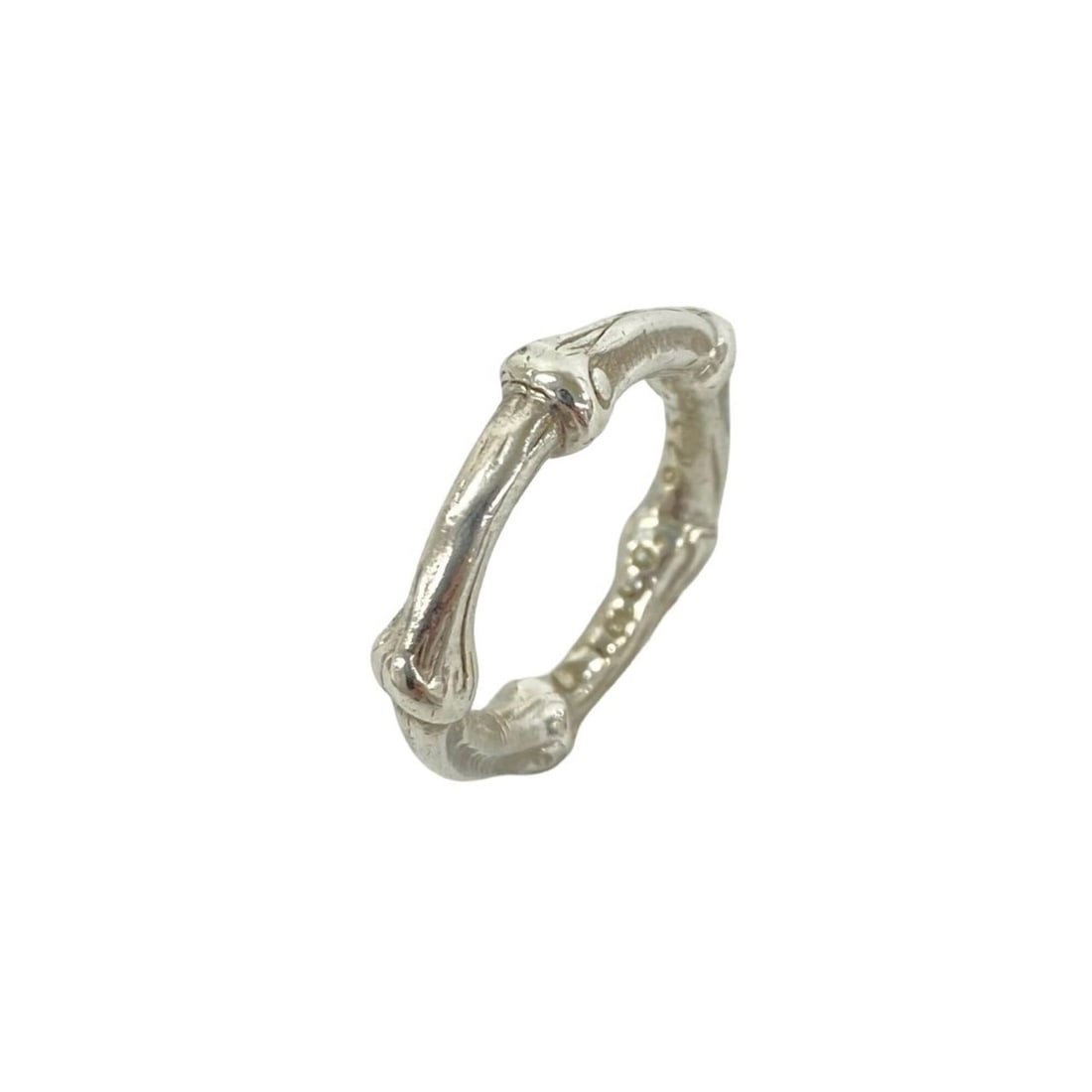 TIFFANY&Co. Tiffany Bamboo Ring, Sterling Silver 925, Accessory, Jewelry, 168-3: --- Catalog ---Category: SizeJP Size: 10US Size: 5.5Category: DesignType: Band ringColor: SilverGender: WomenMaterial: Silver 925Category: GeneralBrand: Tiffany--- Item List ---Section: ConditionRanki