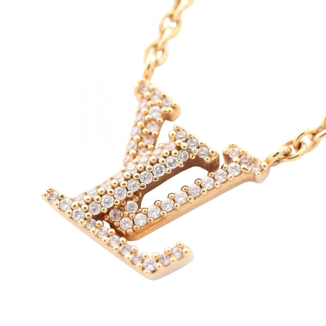 Louis Vuitton LOUIS VUITTON Collier LV Iconic Necklace Jewelry GP (Gold Plated) Rhinestone Women's: --- Catalog ---Category: SizePendant Size: 12mm x 12mm / 0.47'' x 0.47''Neck Circumference: 40 cm - 45 cm / 15.74'' - 17.71''Category: DesignColor: Clear, GoldGender: WomenMaterial: Gold plating, Rhin