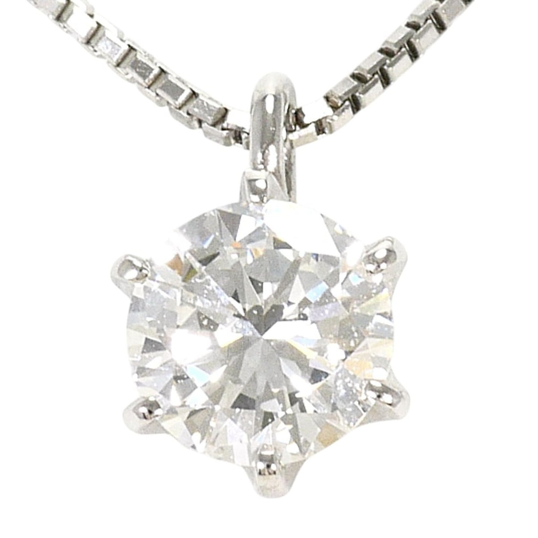 PT900 Platinum / PT850 Necklace with 0.320ct Diamond (SI1 clarity), Certificate of Authenticity,: --- Catalog ---Category: SizeWeight: 2g / 0.07oz.Pendant Size: 7mm x 5mm / 0.27'' x 0.19''Neck Circumference: 39 cm / 15.35''Category: DesignColor: PlatinumMetal: PlatinumStone: DiamondGender: WomenMa