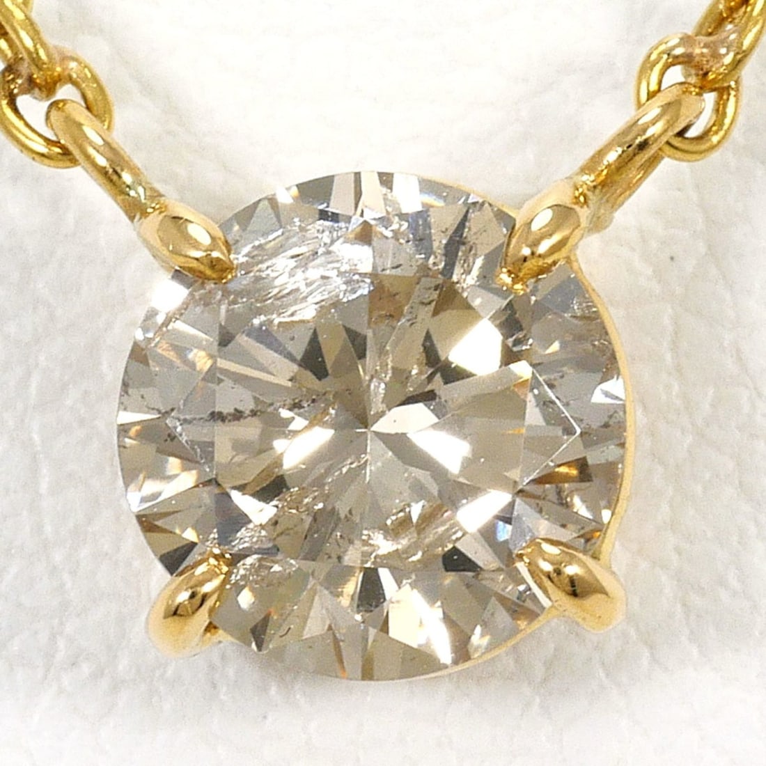 18K (18-karat) Yellow Gold Necklace with 1.186ct Diamonds, Total Weight 4.4g, 48cm Length, Jewelry: --- Catalog ---Category: SizeWeight: 4.4g / 0.15oz.Pendant Size: 8mm x 9mm / 0.31'' x 0.35''Neck Circumference: 48 cm / 18.89''Category: DesignColor: Yellow goldMetal: GoldStone: DiamondGender: WomenM