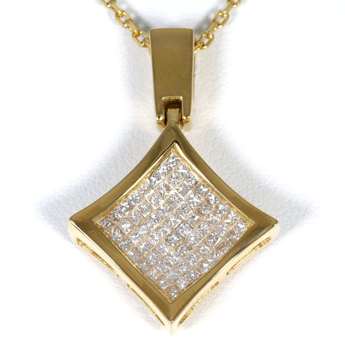 18K (18-karat) Yellow Gold Necklace with 1.00ct Diamond, Certificate of Authenticity, Total Weight (1 of 15)