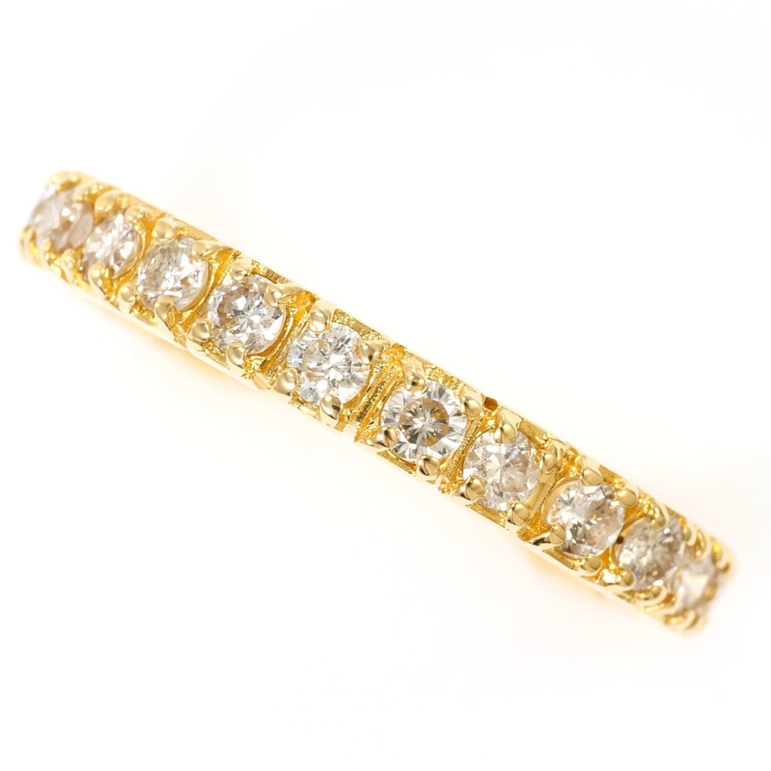 18K (18-karat) Yellow Gold Ring with 0.62ct Diamond, Certificate of Authenticity, Total Weight 2.2g,: --- Catalog ---Category: SizeWidth: 3mm / 0.12''Weight: 2.2g / 0.07oz.JP Size: 11US Size: 6Category: DesignType: Band ringColor: Yellow goldMetal: GoldStone: DiamondGender: WomenMaterial: Yellow gold 