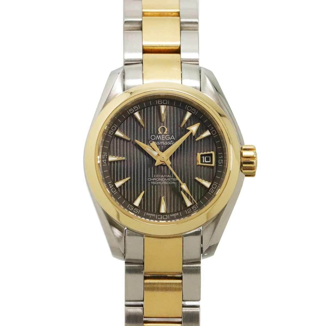 Omega Seamaster Aqua Terra Two-Tone 231 20 30 06 002 Ladies' Watch Date Gray YG Automatic (1 of 15)