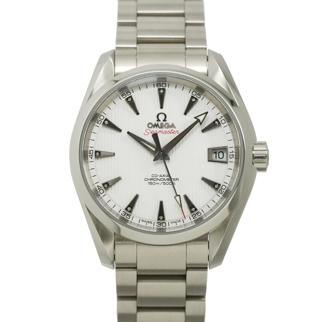 Omega Seamaster Aqua Terra Co-Axial 231 10 39 21 54 001 Men's Watch 11P Diamond Date White Automatic (1 of 15)