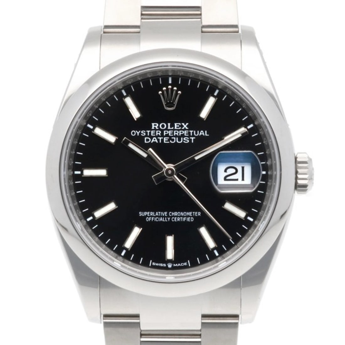 Rolex Datejust Oyster Perpetual Watch, Stainless Steel, 126200, Automatic Winding, Overhauled,: --- Catalog ---Category: SizeWrist Size: 18cm / 7.08''Case Diameter: 36mm / 1.42''Category: DesignType: WristwatchGender: MenColor (Dial): BlackMaterial (Band): Stainless steelMaterial (Case): Stainle