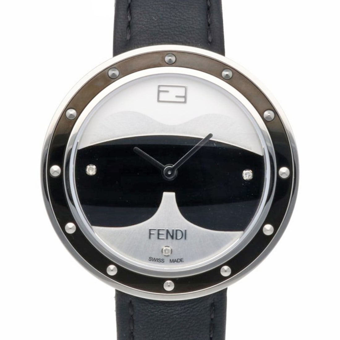 Fendi My Way Watch, Stainless Steel, Quartz, F363031611D1, Men's/Women's, with 3 Diamonds: --- Catalog ---Category: SizeWrist Size: 13cm - 17.5cm / 5.11'' - 6.88''Case Diameter: 36mm / 1.42''Category: DesignType: WristwatchGender: Men,WomenColor (Dial): SilverMaterial (Case): Stainless stee
