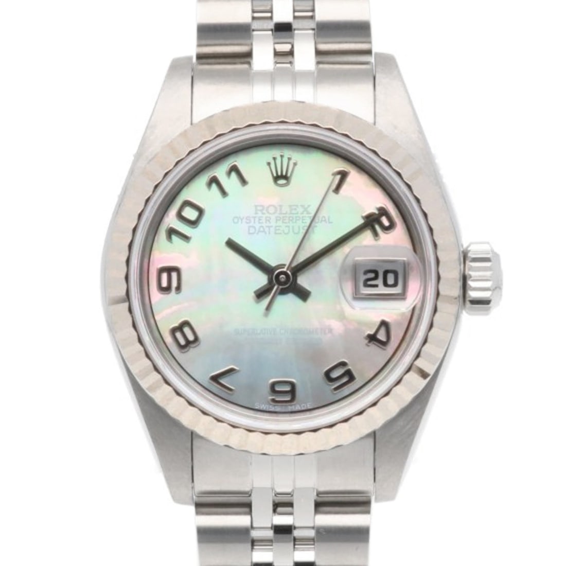 Rolex Datejust Oyster Perpetual Wristwatch, Stainless Steel, 79174NA, Automatic Winding, Overhauled,: --- Catalog ---Category: SizeWrist Size: 17.5cm / 6.88''Case Diameter: 26mm / 1.02''Category: DesignType: WristwatchGender: WomenMaterial (Band): Stainless steel, White gold (18K)Material (Case): Stai