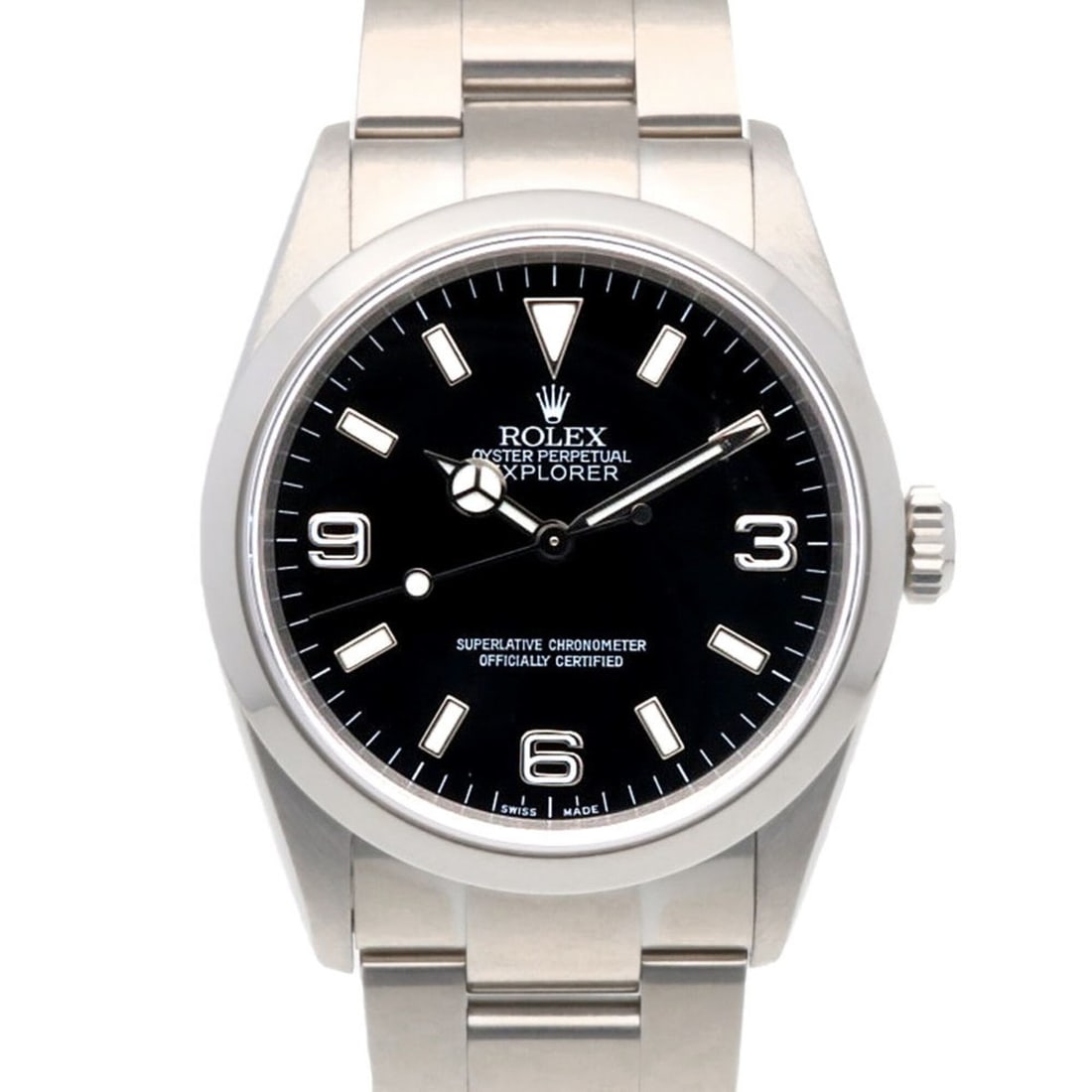 Rolex Explorer Oyster Perpetual Watch, Stainless Steel, 114270, Automatic Winding, Overhauled,: --- Catalog ---Category: SizeWrist Size: 17cm / 6.69''Case Diameter: 36mm / 1.42''Category: DesignType: WristwatchGender: MenColor (Dial): BlackMaterial (Band): Stainless steelMaterial (Case): Stainle