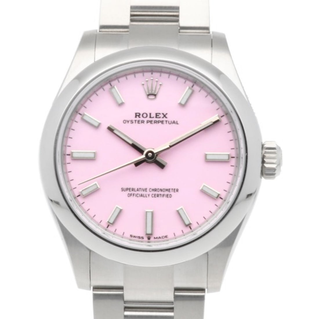 Rolex Oyster Perpetual Watch, Stainless Steel, 277200, Automatic Winding, Random Serial Number: --- Catalog ---Category: SizeWrist Size: 17.5cm / 6.88''Case Diameter: 31mm / 1.22''Category: DesignType: WristwatchGender: Men,WomenColor (Dial): PinkMaterial (Band): Stainless steelMaterial (Case): 
