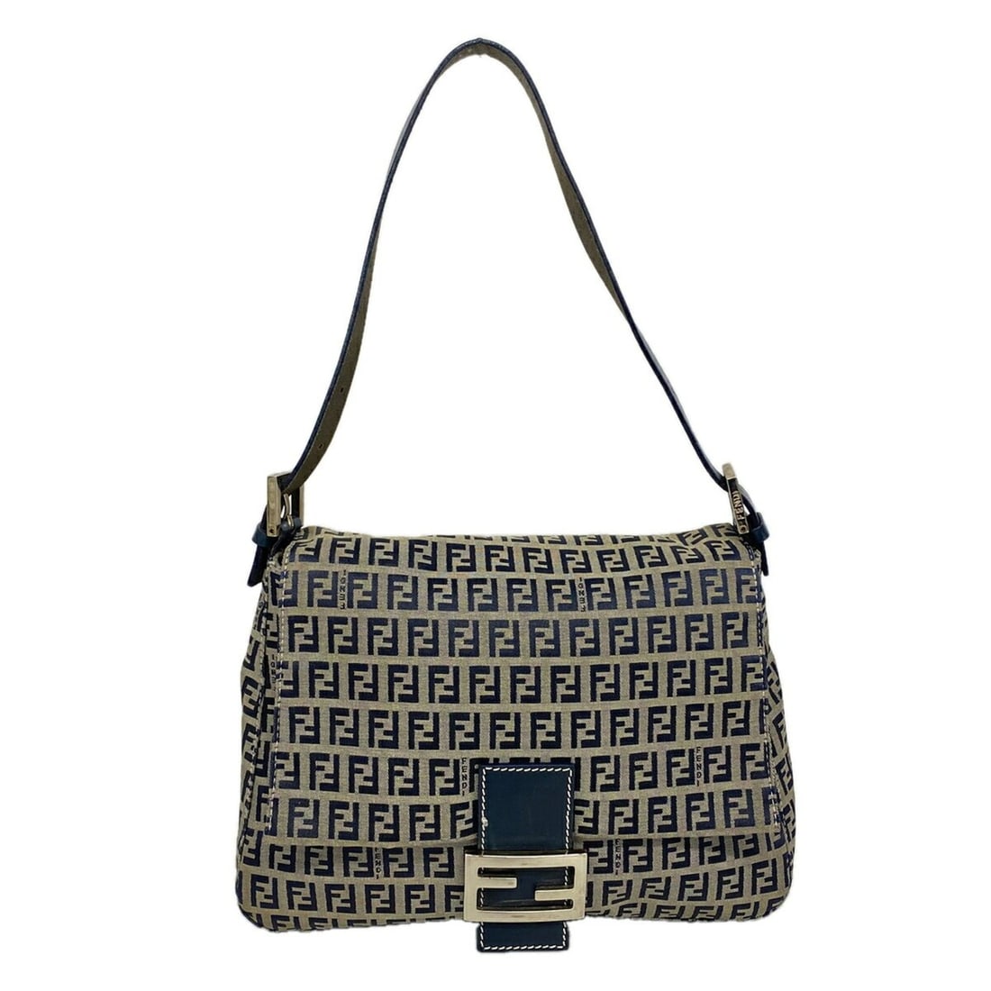 Fendi Zucchino Mamma Bucket Handbag, Nylon Canvas, Navy, Women's, P3555799: --- Catalog ---Category: SizeSize (HxWxD): 22cm x 29cm x 11.5cm / 8.66'' x 11.41'' x 4.52''Category: DesignType: HandbagColor: NavyGender: WomenMaterial: Nylon canvas Hardware Color: SilverCategory: G