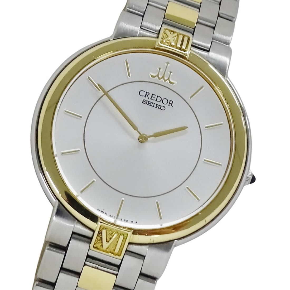 Seiko Credor 2F70-0640 Men's Watch, Brand, Quartz, Stainless Steel (SS), 18KT Bezel (1 of 14)