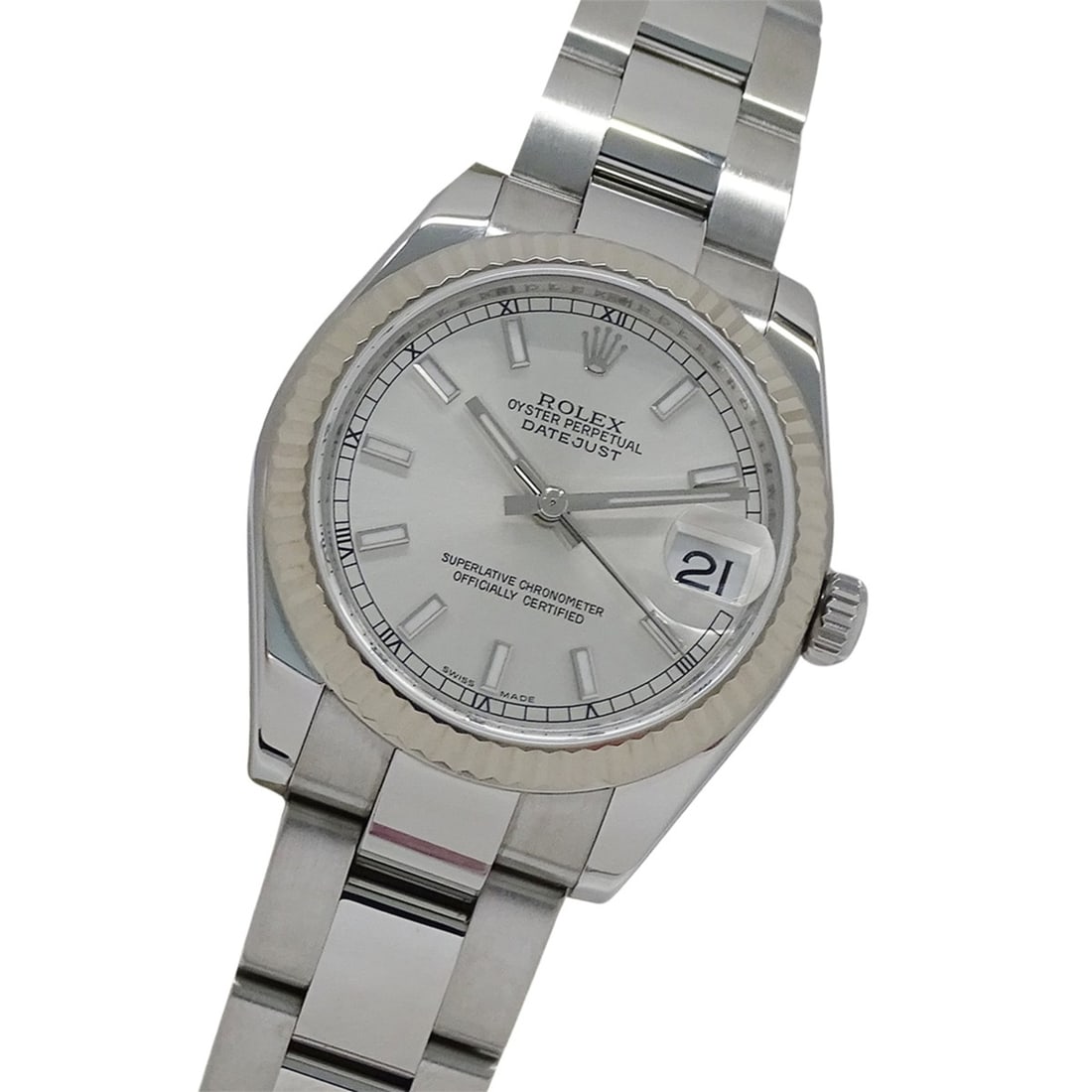 Rolex Datejust 178274 Z-serial, Ladies' Automatic Watch, Stainless Steel (SS), White Gold (WG),: --- Catalog ---Category: SizeWrist Size: 18.5cm / 7.28''Case Diameter: 31mm / 1.22''Category: DesignType: WristwatchGender: WomenColor (Dial): SilverMaterial (Band): Stainless steel, White goldMateria