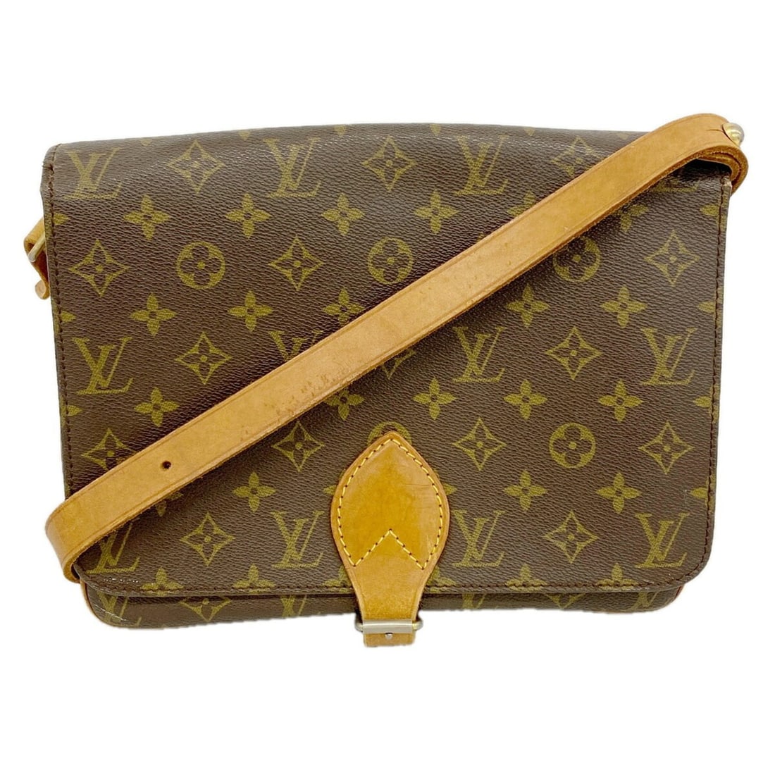 Louis Vuitton Monogram Cartouchiere GM Shoulder Bag M51252 Brown Women's: --- Catalog ---Category: SizeSize (HxWxD): 21cm x 25cm x 8cm / 8.26'' x 9.84'' x 3.14''Category: DesignType: Shoulder bagColor: BrownGender: WomenCategory: GeneralMPN: M51252Brand: Louis Vuitton--- It