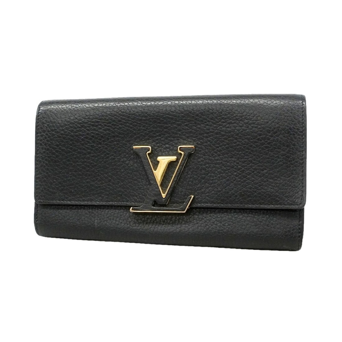 Louis Vuitton Portefeuille Capucines Long Wallet M61248 Noir (Women's): --- Catalog ---Category: SizeSize (HxWxD): 10.5cm x 20cm x 2cm / 4.13'' x 7.87'' x 0.78''Category: DesignType: Long wallet (bi-fold)Color: NoirGender: WomenCategory: GeneralMPN: M61248Brand: Louis Vui