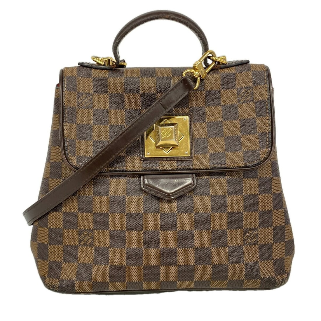 Louis Vuitton Damier Bergamo PM Handbag N41167 Ebene 2-way bag for women OP022989 (1 of 15)