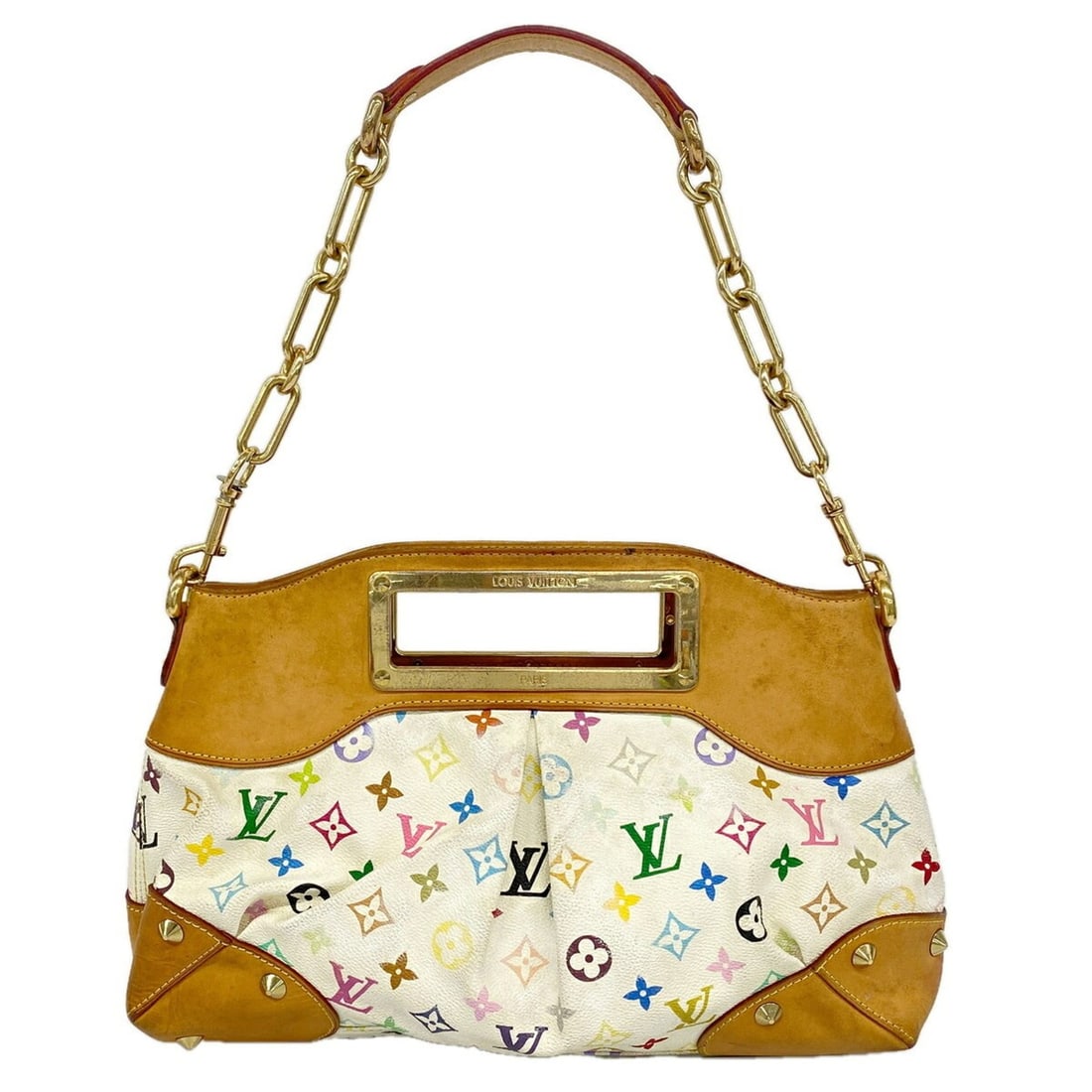 Louis Vuitton Monogram Multicolor Judy MM Handbag M40255 Blanc 2-way bag for women OP022736: --- Catalog ---Category: SizeSize (HxWxD): 26cm x 36cm x 8cm / 10.23'' x 14.17'' x 3.14''Category: DesignType: HandbagColor: BlancGender: WomenCategory: GeneralMPN: M40255Brand: Louis Vuitton--- Item 