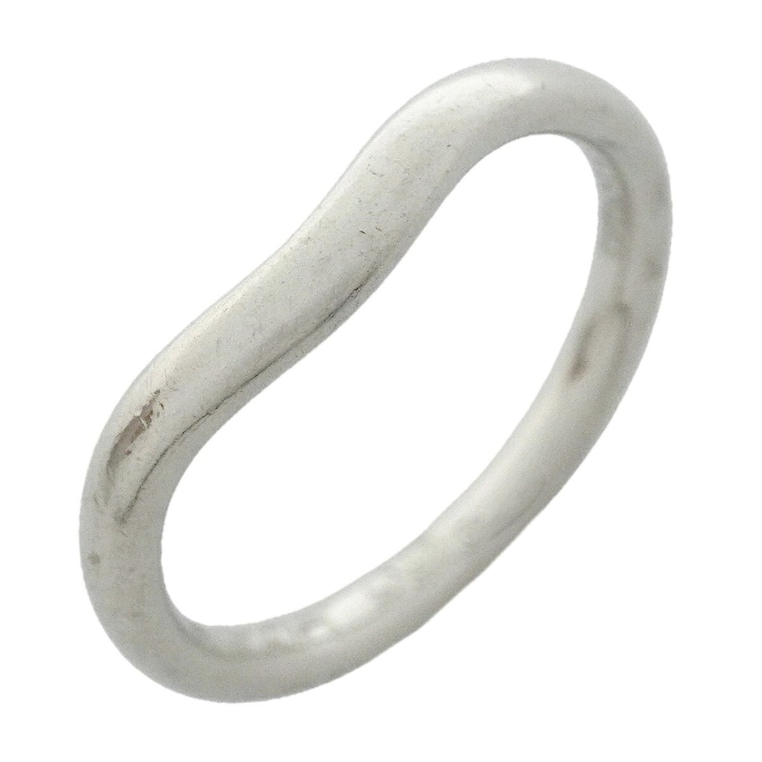 Tiffany & Co. Curved Band Ring, Platinum 950, Size 5, Women's (1 of 13)