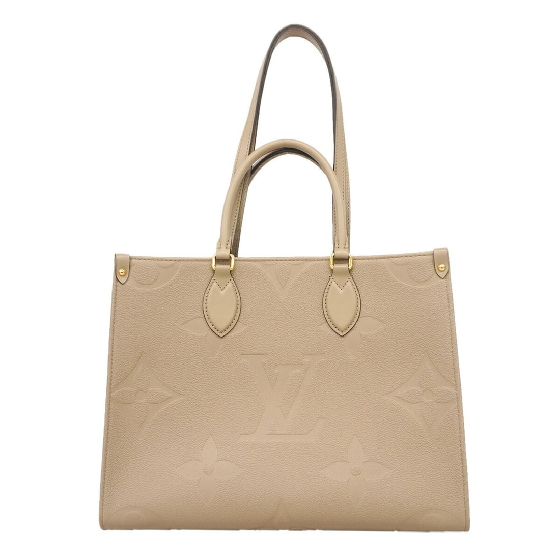 Louis Vuitton Monogram Empreinte OnTheGo MM Tote Bag M45607 Tourtrell 2-way bag for women: --- Catalog ---Category: SizeSize (HxWxD): 25cm x 34cm x 14cm / 9.84'' x 13.38'' x 5.51''Category: DesignType: Tote bagColor: TourterelleGender: WomenCategory: GeneralMPN: M45607Brand: Louis Vuitton--
