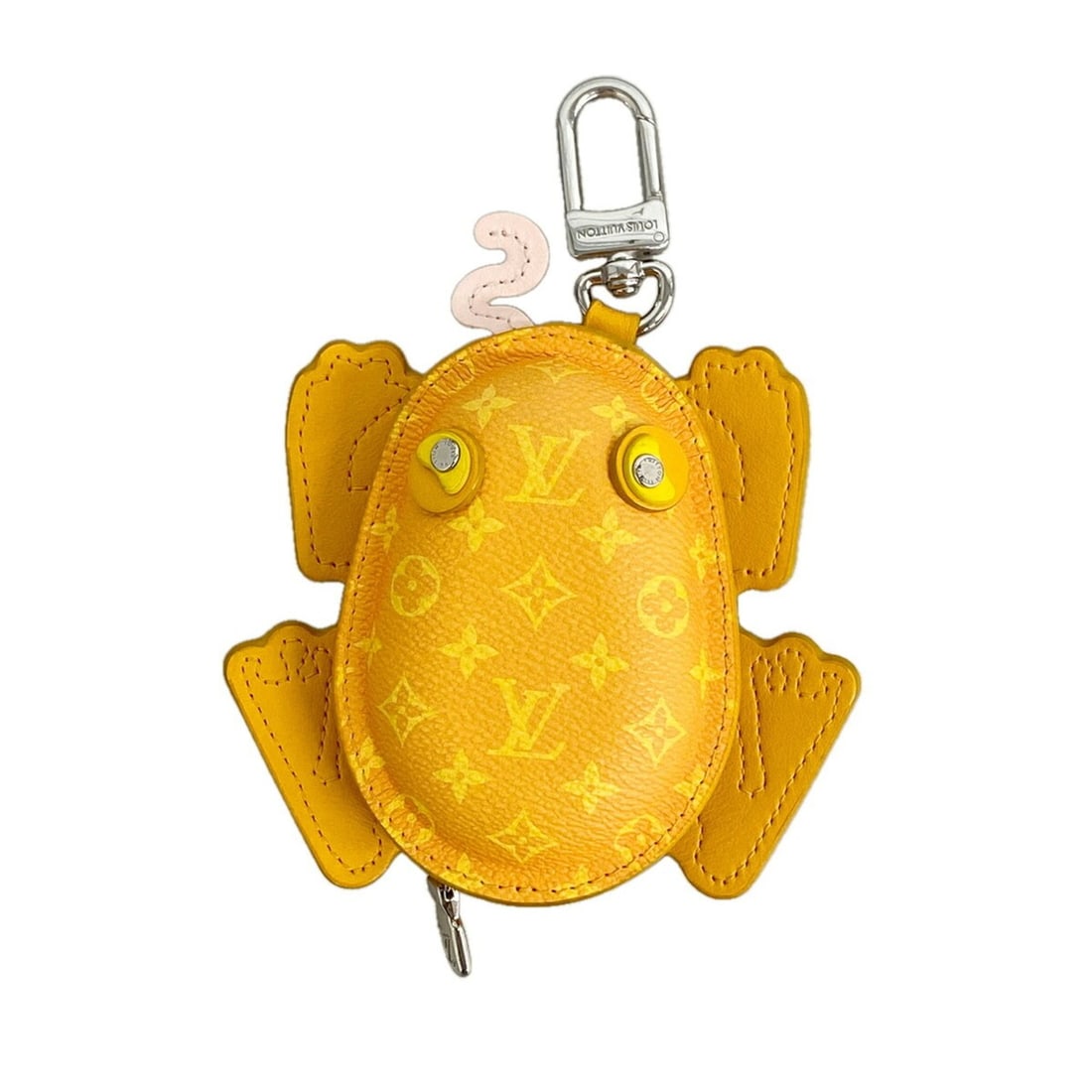 Louis Vuitton Keychain Charm Monogram LV Frog M02215 Yellow Men's Women's: --- Catalog ---Category: SizeSize (HxWxD): 15.5cm x 11cm x 3.5cm / 6.1'' x 4.33'' x 1.37''Category: DesignType: KeyringColor: YellowGender: Men,WomenCategory: GeneralMPN: M02215Brand: Louis Vuitton---