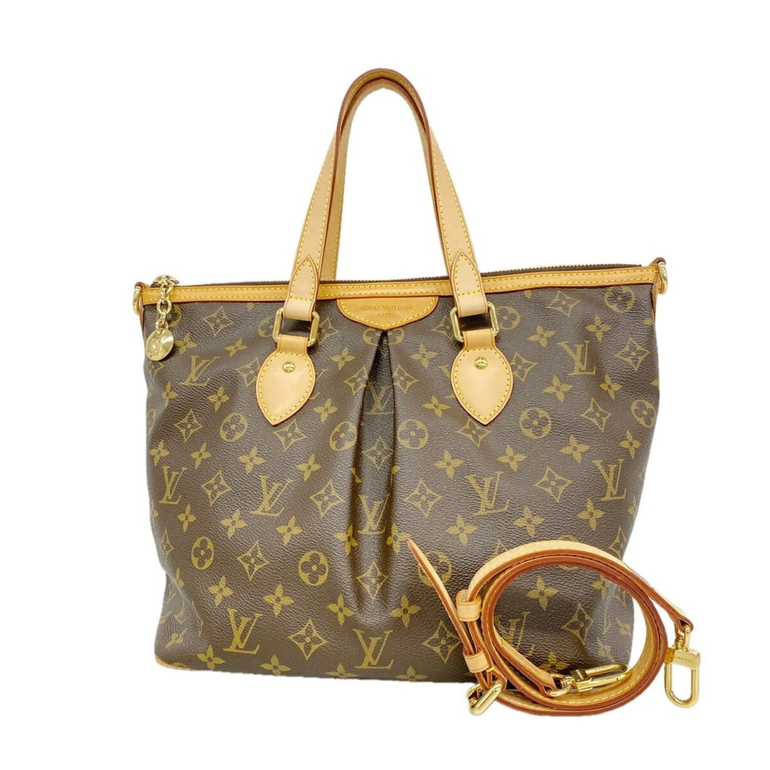 Louis Vuitton Monogram Palermo PM Handbag M40145 Brown 2-way bag for women P3533357 (1 of 11)