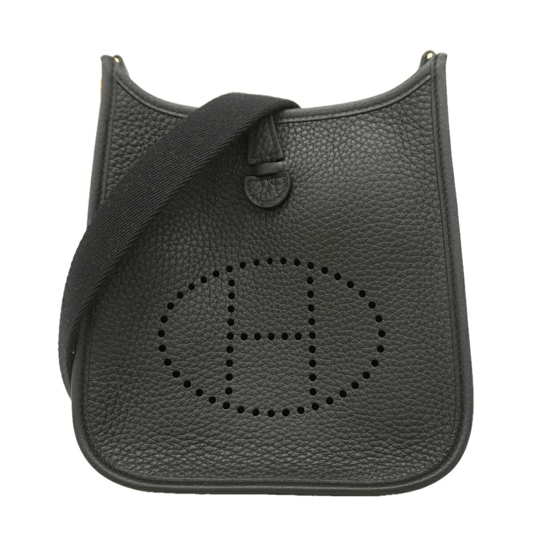 Hermes Evelyne TPM Shoulder Bag, Taurillon Clemence Leather, Black, G Stamp, Women's, P3532399: --- Catalog ---Category: SizeSize (HxWxD): 18cm x 17.5cm x 5.5cm / 7.08'' x 6.88'' x 2.16''Category: DesignType: Shoulder bagColor: BlackGender: WomenMaterial: Taurillon clemence leather Hardware Colo