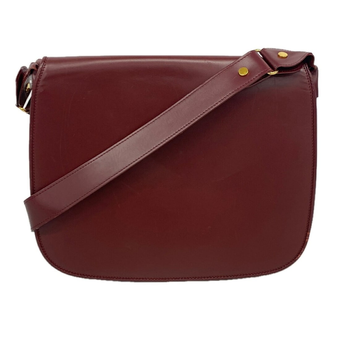 Cartier Must Shoulder Bag, Leather, Bordeaux, Women's, P3506101 (1 of 11)
