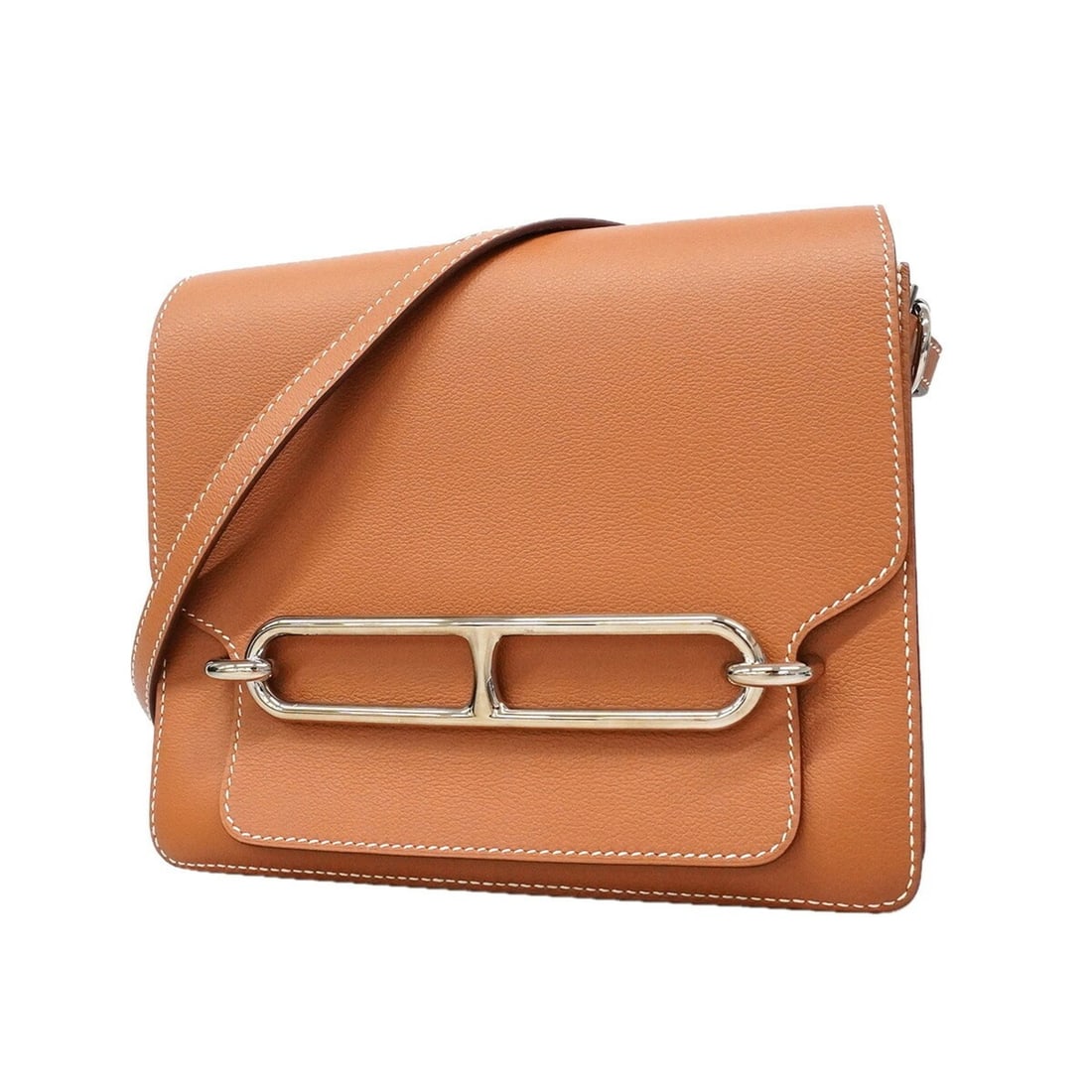 Hermes shoulder bag, Lauris Evercolor, gold, Y stamp, women's, OP021961 (1 of 9)