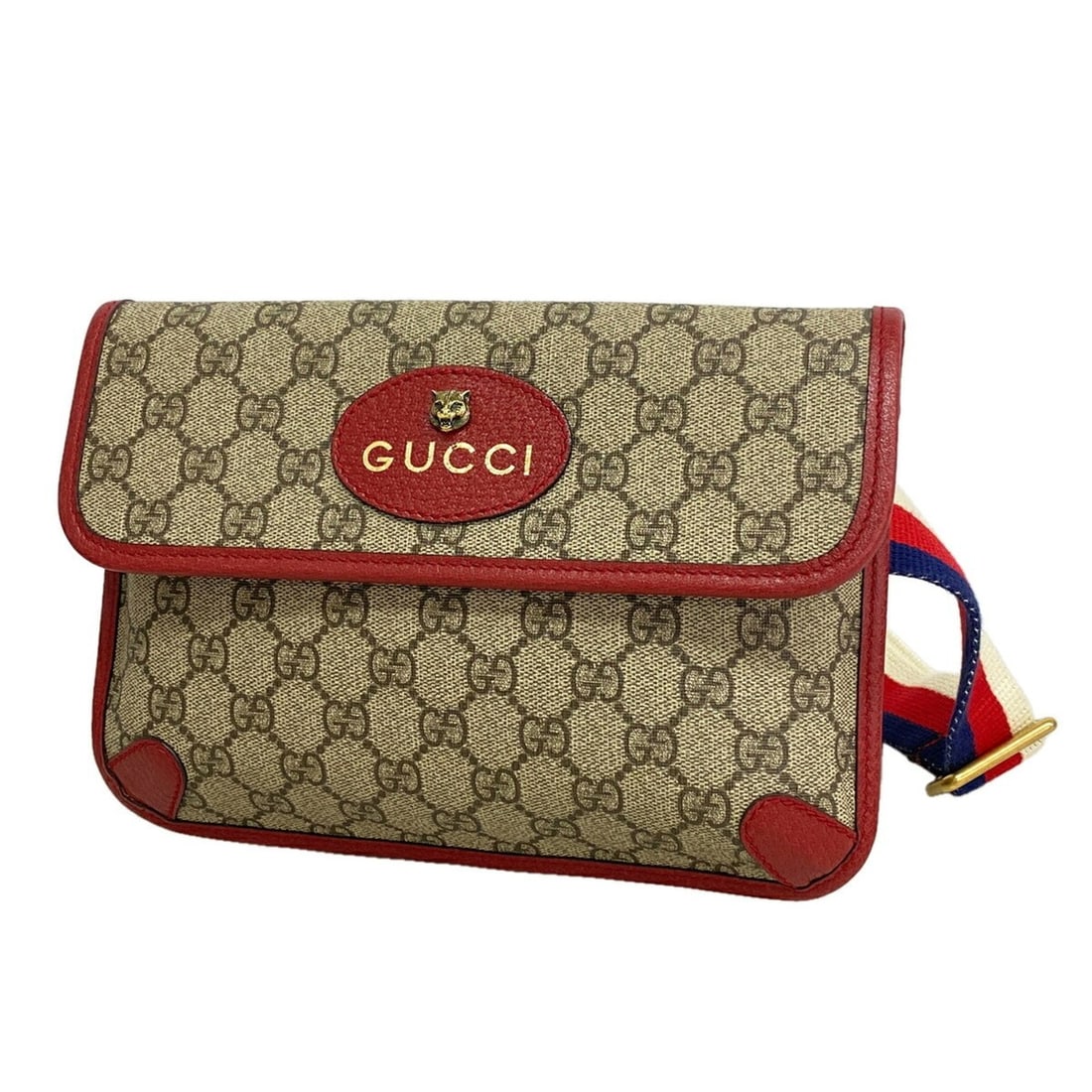 Gucci GG Supreme Neo Waist Bag 493930 Brown Bordeaux Men's OP019542: --- Catalog ---Category: SizeSize (HxWxD): 17cm x 24cm x 4cm / 6.69'' x 9.44'' x 1.57''Category: DesignType: Fanny packColor: Bordeaux, BrownGender: MenMaterial: PVC Hardware Color: GoldCategory: Gene
