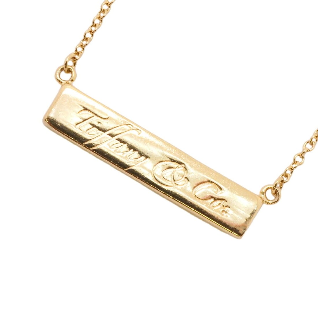 Tiffany & Co. Notes Bar Necklace, 18K Yellow Gold, Women's: --- Catalog ---Category: SizePendant Size: 6.1mm x 20.8mm / 0.24'' x 0.81''Neck Circumference: 41 cm / 16.14''Category: DesignGender: WomenMaterial: Yellow gold (18K)Necklace Type: NecklaceCategory: G