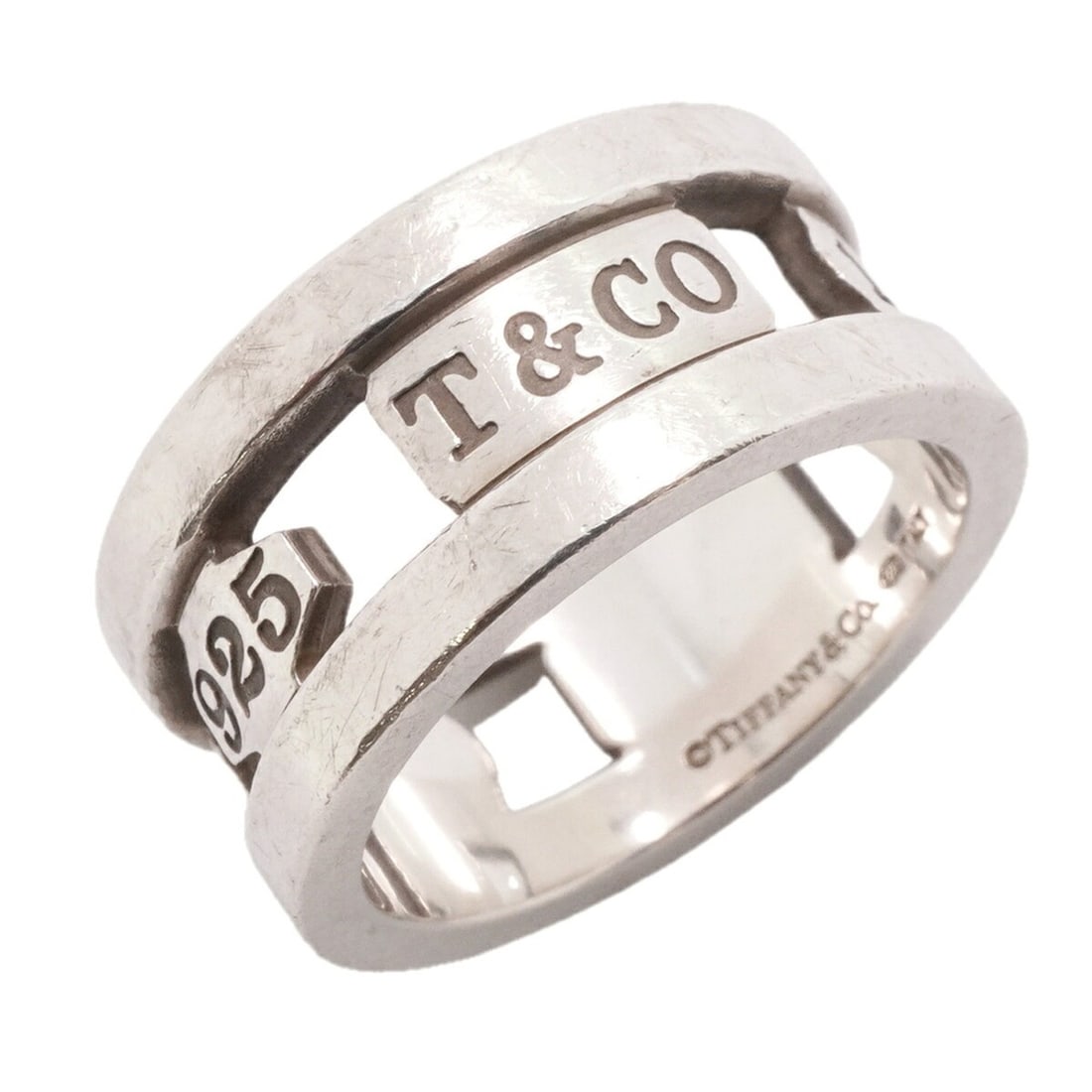 Tiffany & Co. 1837 Element Ring, Sterling Silver 925, Size 13.5 (Women's): --- Catalog ---Category: SizeJP Size: 13.5US Size: 6.5Category: DesignType: Band ringGender: WomenMaterial: Silver 925Category: GeneralBrand: Tiffany--- Item List ---Section: ConditionRanking: Rank AB