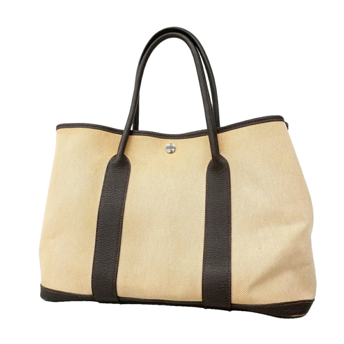 Hermes Garden PM Tote Bag, Toile H Brown, ?O stamp, Women's.: --- Catalog ---Category: SizeSize (HxWxD): 26.5cm x 36.5cm x 17.5cm / 10.43'' x 14.37'' x 6.88''Category: DesignType: Tote bagColor: BrownGender: WomenMaterial: Toile H Hardware Color: SilverCategory: