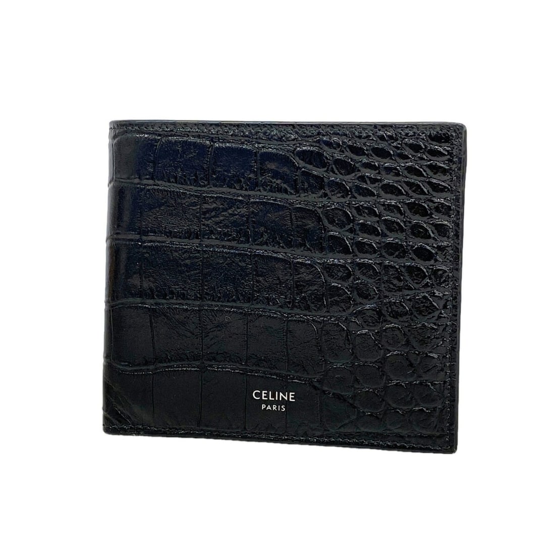 Celine Leather Wallet, Black, Men's: --- Catalog ---Category: SizeSize (HxWxD): 10cm x 11.5cm x 2cm / 3.93'' x 4.52'' x 0.78''Category: DesignType: Wallet (bi-fold)Color: BlackGender: MenMaterial: Leather Category: GeneralBrand: Celine--