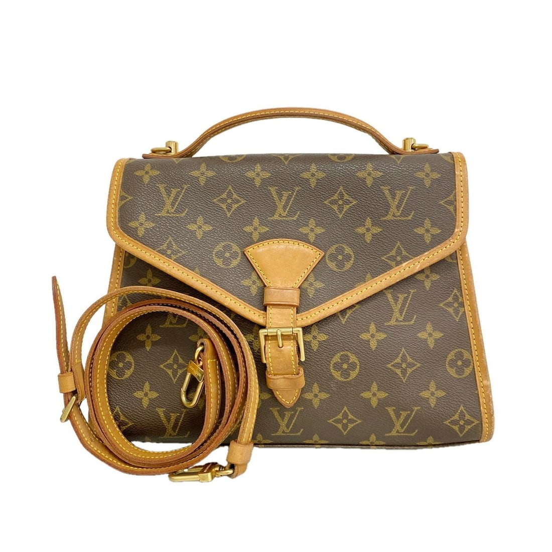 Louis Vuitton Monogram Bel Air Handbag M51122 Brown 2-way bag for women: --- Catalog ---Category: SizeSize (HxWxD): 22cm x 28.5cm x 9cm / 8.66'' x 11.22'' x 3.54''Category: DesignType: HandbagColor: BrownGender: WomenCategory: GeneralMPN: M51122Brand: Louis Vuitton--- Item