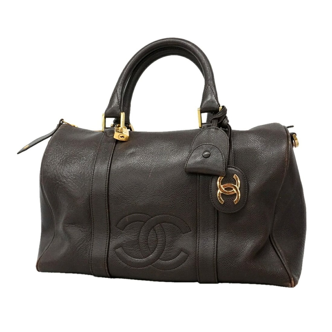 Chanel Bag - Boston Bag, Caviar Leather, Brown, Women's: --- Catalog ---Category: SizeSize (HxWxD): 17cm x 25cm x 10.5cm / 6.69'' x 9.84'' x 4.13''Category: DesignType: Boston bagColor: BrownGender: WomenMaterial: Grained Calfskin Hardware Color: GoldCatego