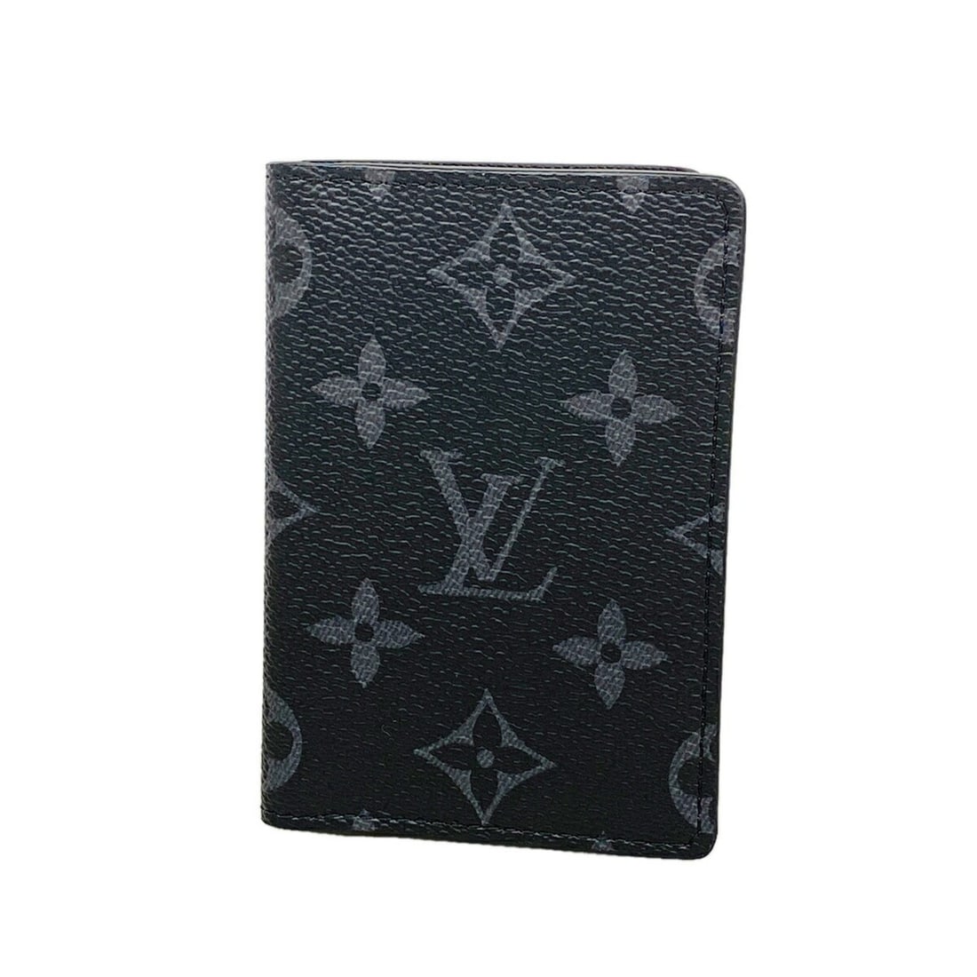 Louis Vuitton Business Card Holder/Card Case, Monogram Eclipse Organizer de Poche, M61696, Black, (1 of 8)